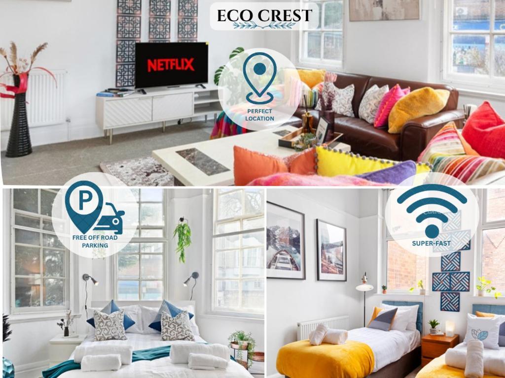 Ecocrest Stylish 2 Bedroom With Parking - Sleeps 5 Guests